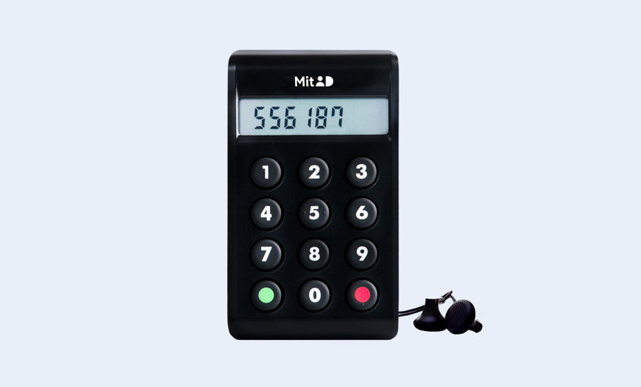 How to approve with MitID audio code reader