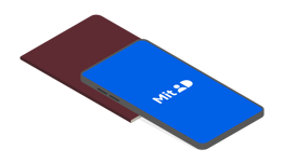 Place the top of your phone halfway on the front of the passport
