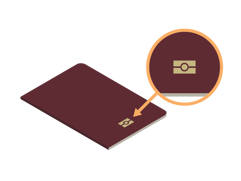 The symbol depicts a square with a ring in the center.