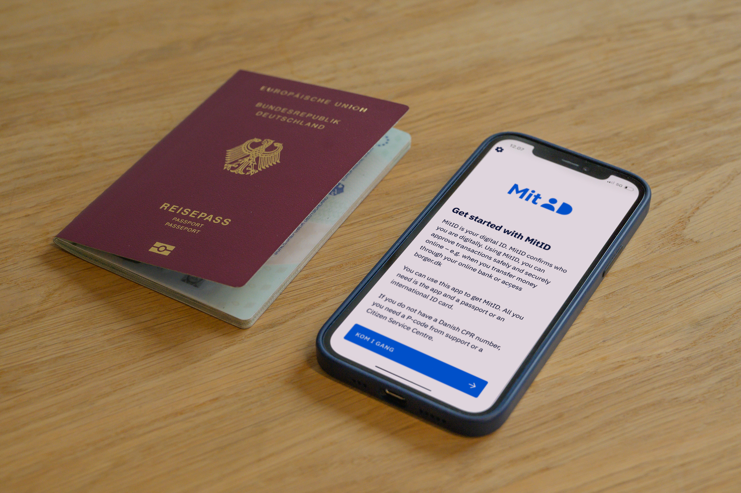 Get MitID with passport/international ID card